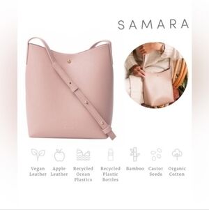 NWOT Anthropologie Samara Shoulder Bag Vegan Leather Pink